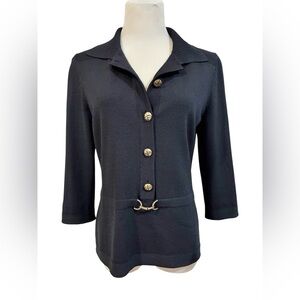 St John Sport Sweater - Navy Sz S